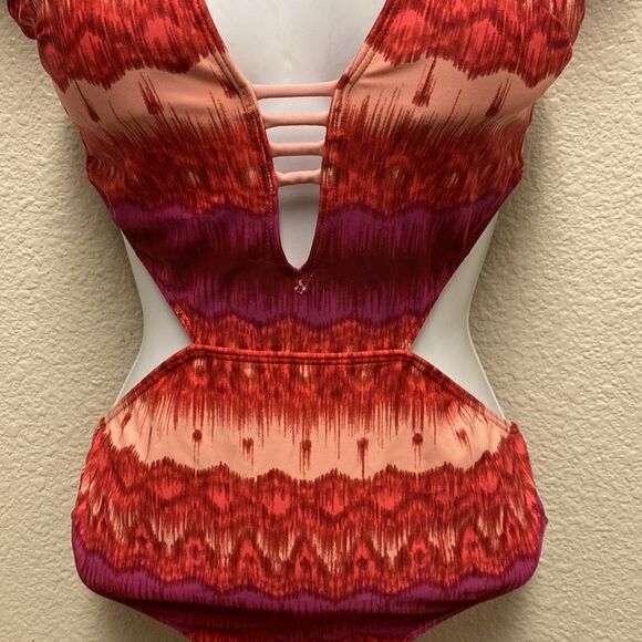 Abercrombie & Fitch Plunge V One Piece Swimsuit Small - Picture 3 of 4